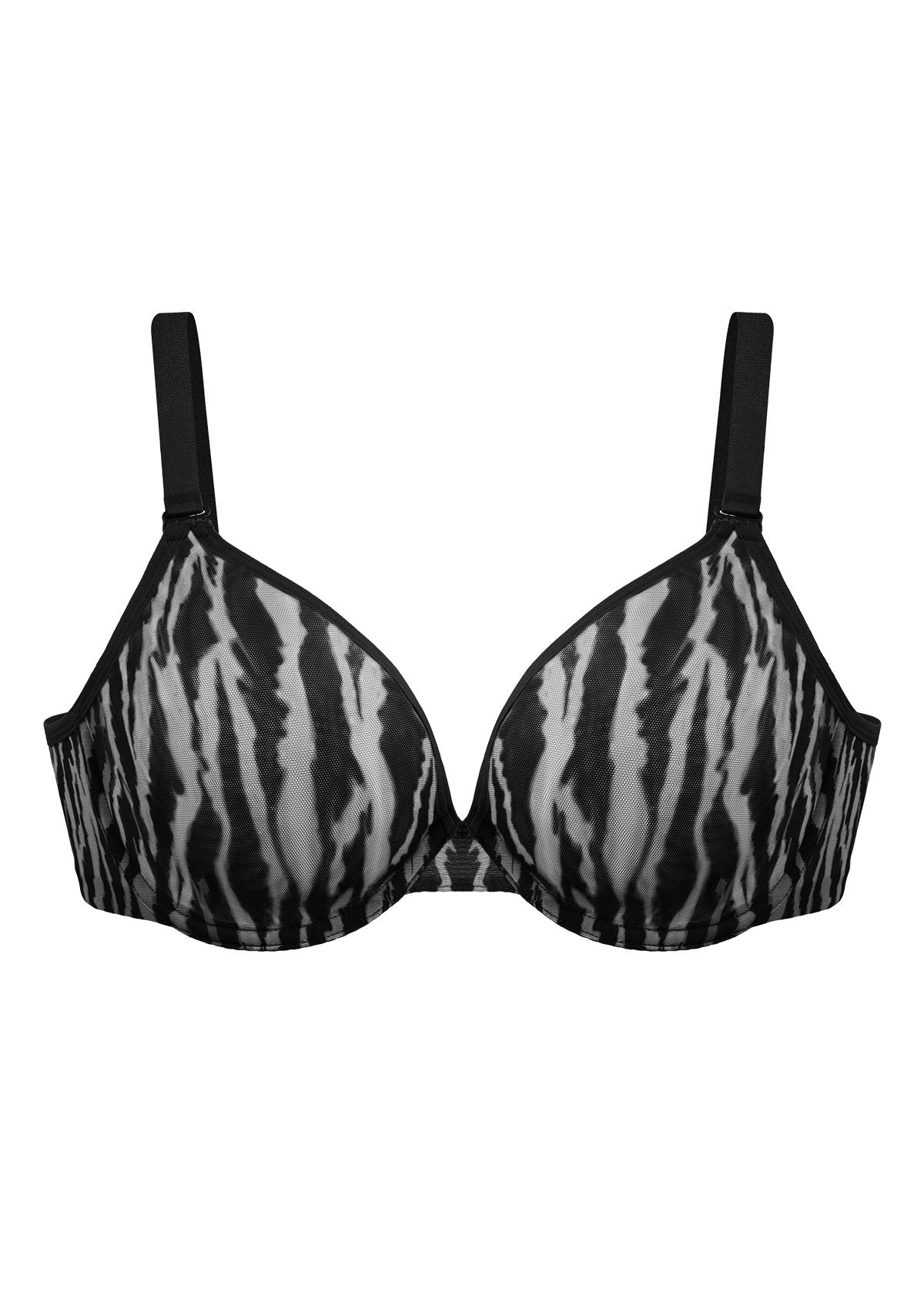 Zebra Breathable Unlined Minimizing Plus Size Bra