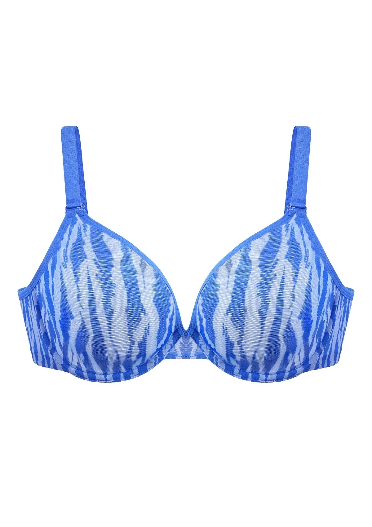 Zebra Breathable Unlined Minimizing Plus Size Bra