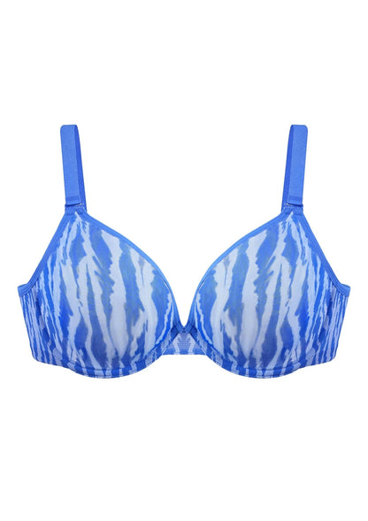 Zebra Breathable Unlined Minimizing Plus Size Bra